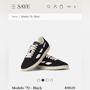 Saye Sneakers - Modelo '70 - Black - Size 9 US / 40 Euro
